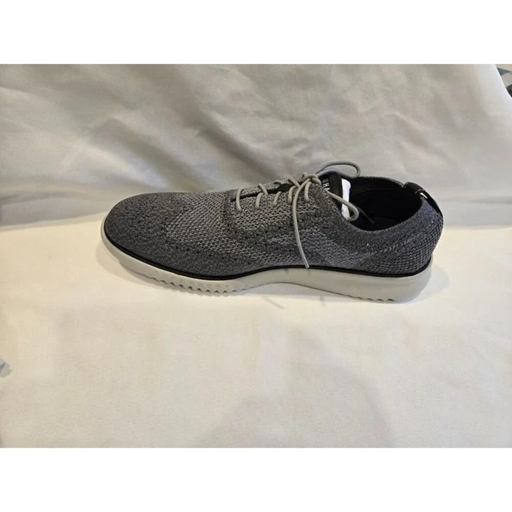 Cole Haan ZEROGRAND StitchLite Wingtip Oxford Magnet Vapor Grey Mens 11.5 M NEW